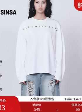 TREEMINGBIRD韩国男女同款25秋季字母圆领上衣T恤MUSINSA