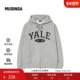 yale韩国女士25冬季 时尚 流行字母印花拉链连帽卫衣MUSINSA