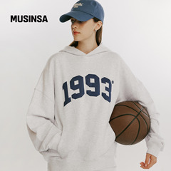 1993STUDIO韩国男女25冬季简约宽松休闲舒适连帽卫衣MUSINSA