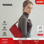 时尚 FACADE PATTERN韩国女士25冬季 流行复古箱型包MUSINSA