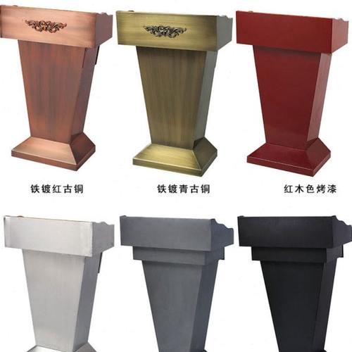 定制不锈钢迎宾台接待台讲台地台前台发言台演讲台咨询台简约现代