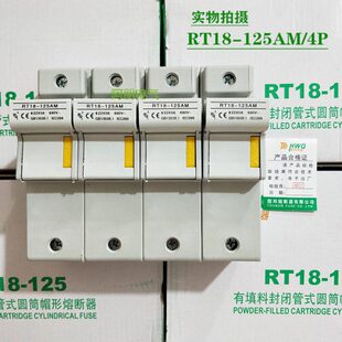 图邦RT18-125AM 4P 22X58 690V 熔断器底座 导轨式  125A