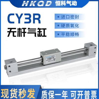CY1R无杆气动气缸系列CY3R/6/10/15/20/25-100-200-300-400-500