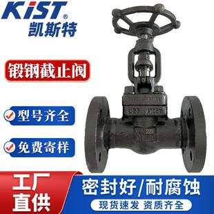 A105锻钢法兰截止阀J41H-16/25导热油蒸汽高温压阀手动法兰截止阀