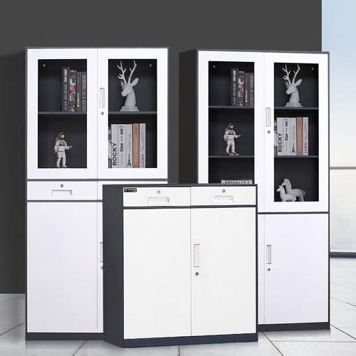 钢制拆装文件柜办公室档案资料柜带锁财务凭证柜加厚铁皮柜办公柜