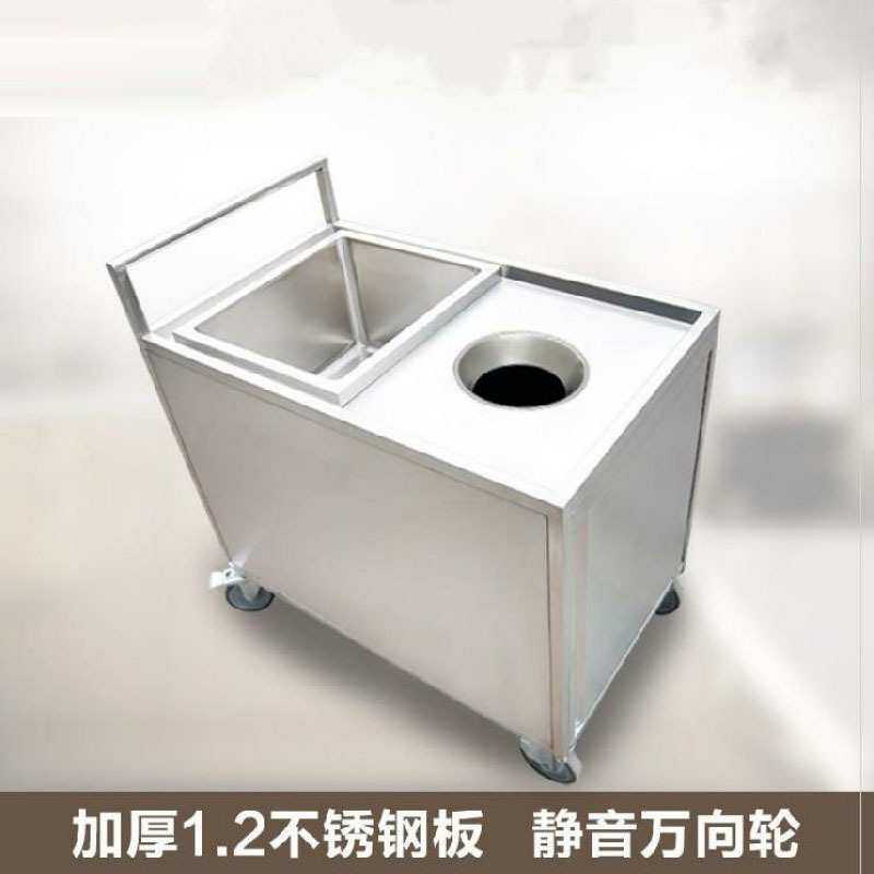 奥华商用不锈钢收残车食堂饭店收餐车餐具收集车泔水车厨余垃圾收