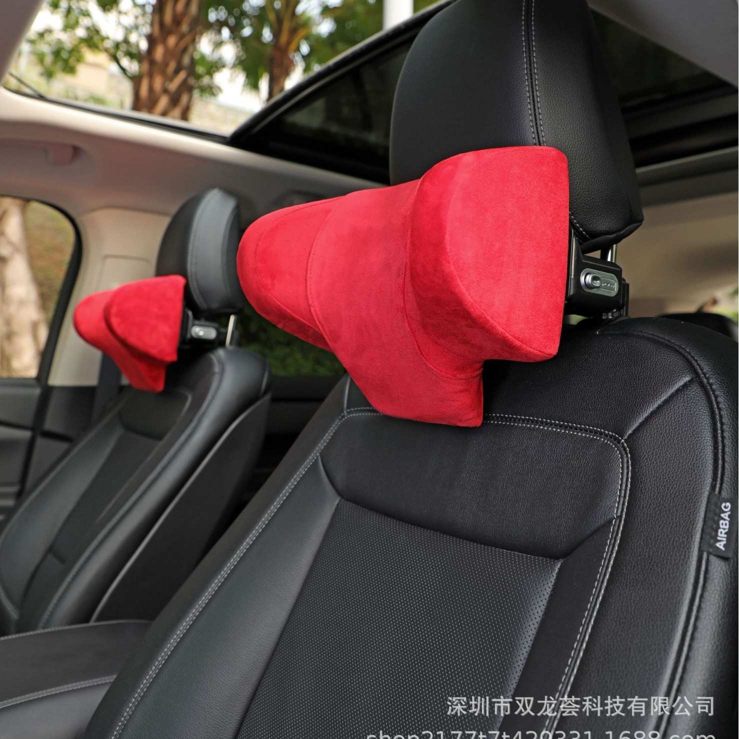 多功能汽车头枕u型跨境头枕旅行枕 机械调节车载颈枕记忆棉靠枕
