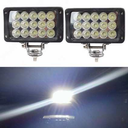 汽车射灯45W前大灯 货车卡车工程车灯挖掘机led工作灯12V/24V通用