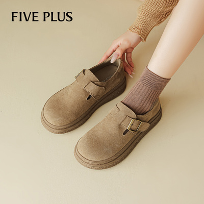 FIVEPLUS绒面软底勃肯鞋女