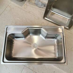 厂家不锈钢34大单盆水槽多能厨房家用洗功手0L8050N洗菜池冲压盆