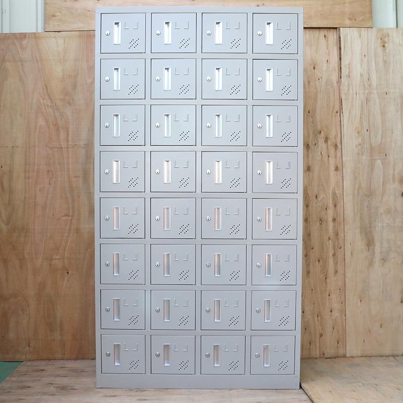 厂家32门XEM皮柜子案办公文件柜档铁柜钢制加厚员工抽屉更衣室柜