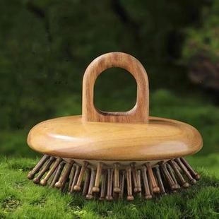 指环气气垫梳女士经襄绿檀木梳防脱000147发便携式头皮按摩梳梳头