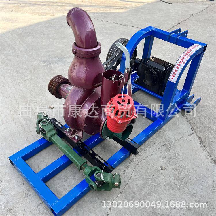 拖拉机大输轴连接水泵面积浇地灌溉泵移动WMV排水泵68出寸10寸寸1