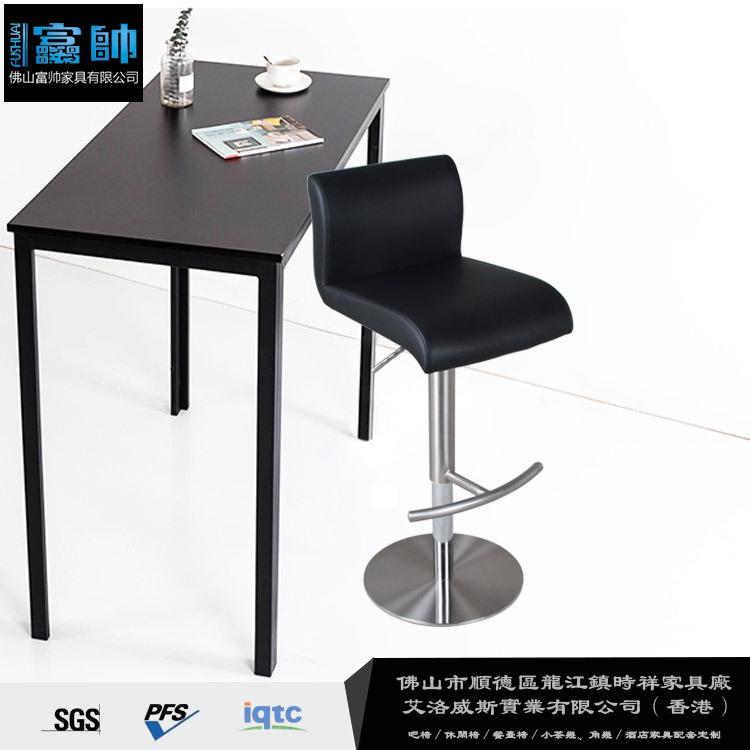 时尚简KNK约酒吧休闲椅前台高脚凳旋转升椅降椅吧锈钢不吧椅旋转