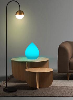 房间桃形酒吧桌灯吧ld清e发光氛创意个性小围灯充电防QAW水台夜灯