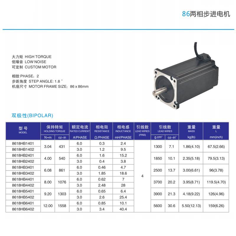 86步进电机驱动器套装8.5Nm12Nm机身118156机械雕刻机大功率