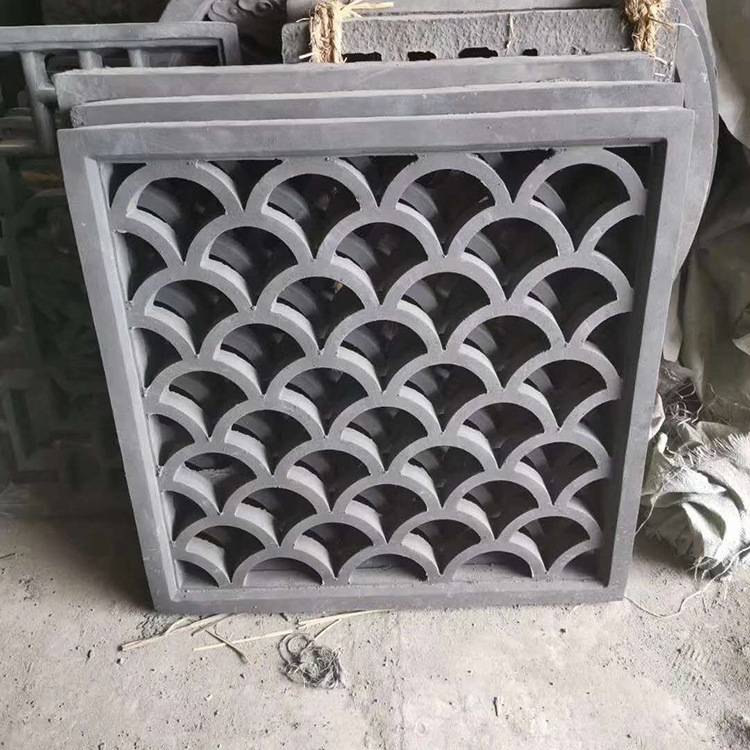 仿古镂空窗花中式四合院围墙透窗装饰水泥花格窗梅兰竹菊砖雕