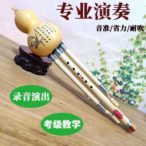 楠竹C葫芦丝器F小G降B小D调演VNF奏乐成人儿童学生初学音准耐吹