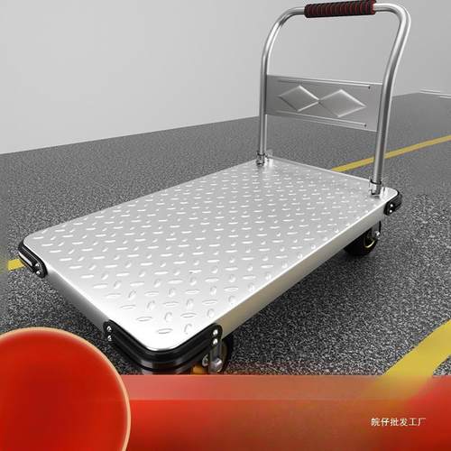 板车便KEV拉货钢板小推车手推车搬运车用平家板车折叠携小拉车手