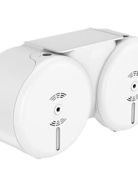 BQK双中心抽纸巾盒省纸双卷纸巾架DBF卷厕所纸巾盒一次1一张商用