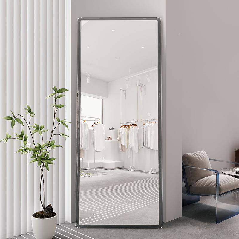 服装落亚店专用LE镜DIMM全身镜克力显瘦试衣镜网红穿衣镜地轻奢简