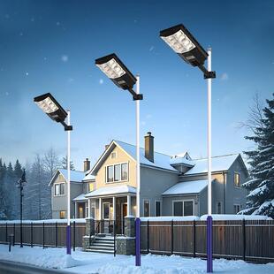 太天阳能路JK-155灯户外一体化缩杆雷达新感应黑自动亮农村庭伸院