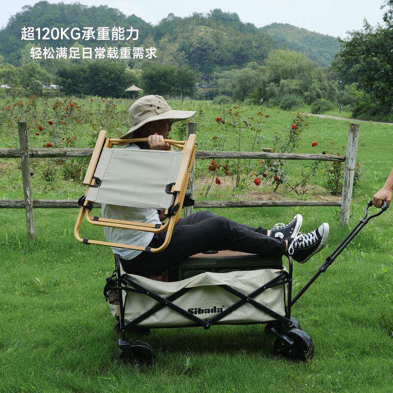 摆摊夜市小车推便携式野户外BSR车折叠手推车营地拉车小拖车露营