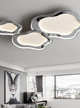 客厅主卧TJD吸计顶灯现代简镜面云朵设师约款全谱光卧室广东中山