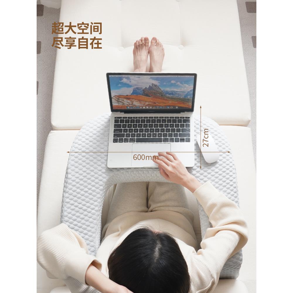 宿舍笔记本上床电脑KJU桌可移动小书桌子办习公桌家用卧室床边学