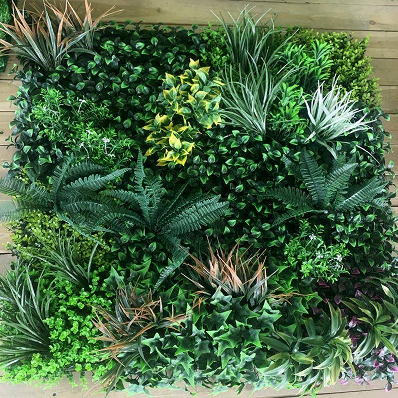 仿象真植物墙米兰装尤加利室内外展览店招饰仿真绿植料塑JAP背景