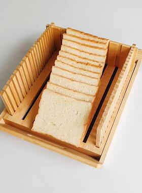 竹制家用商用面切盘包切片菜板吐WJO司面包片面盘烤包面包切片机