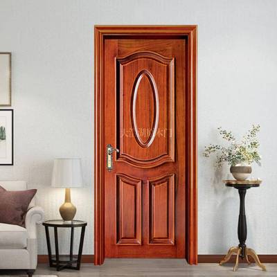 别墅用漆木烤门双面原扣线家工艺橡木门卧室平开门经812典室内木