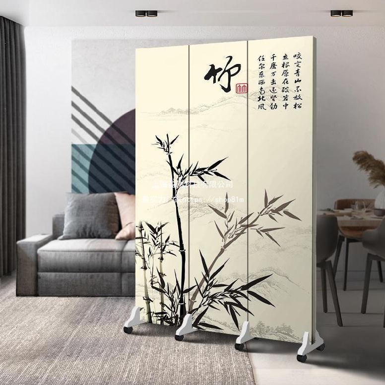 小房间12863卧挡床的屏风室浴室客厅生间遮卫挡入门隔仿墙可移断