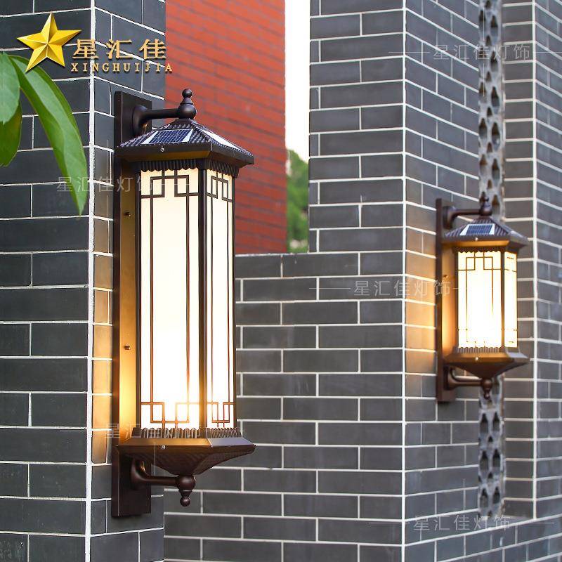 别墅灯大门两口侧户外防XHJ-TY10水新中式柱庭子围墙院室外太阳能