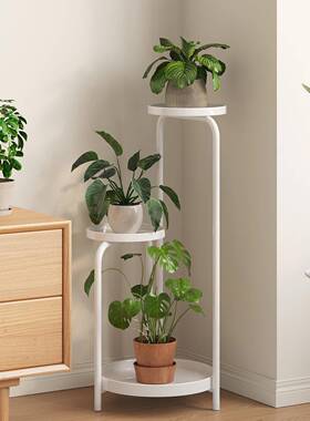 花架子厅落地式植客物多肉盆花托架铁ZKV多层花架置物架阳台新艺