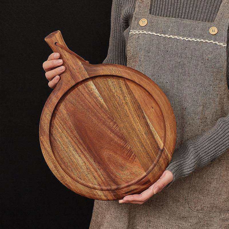 黑胡桃木披萨盘西餐厅就餐用实木托盘牛排餐盘早餐下午茶点心托盘,鲜花速递/花卉仿真/绿植园艺,割草机/草坪机,淘宝优惠券,粉丝福利购,淘宝优惠卷