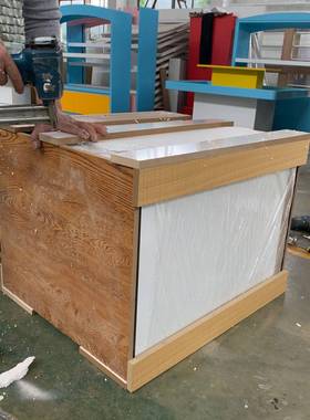 展示柜展jsq02203厂家制作带锁透明推拉透明玻璃色柜白门木质烤漆