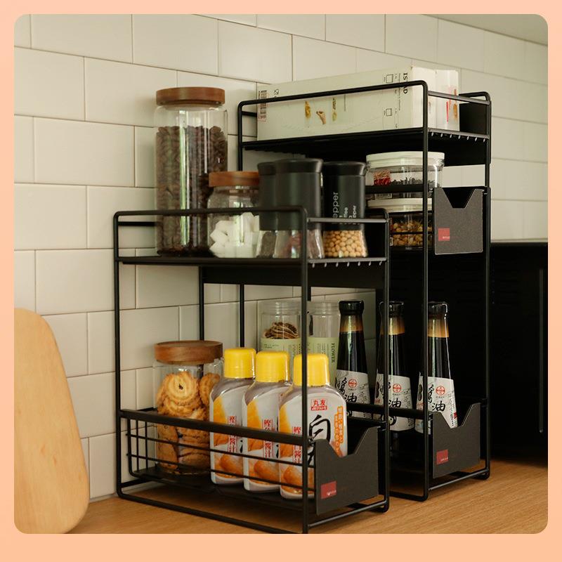 ā磁冰箱置物架吸收纳壁式侧边收挂纳架多层厨房F$p$pb*^用品夹缝