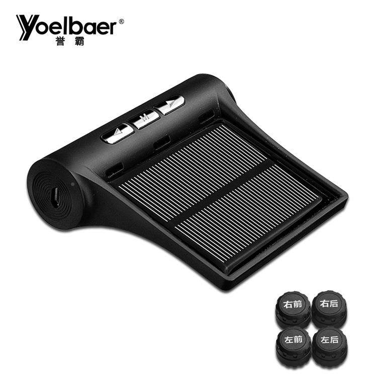 胎压监测器置外汽车无通太用轮胎检测监CKK测仪线阳能胎压检测