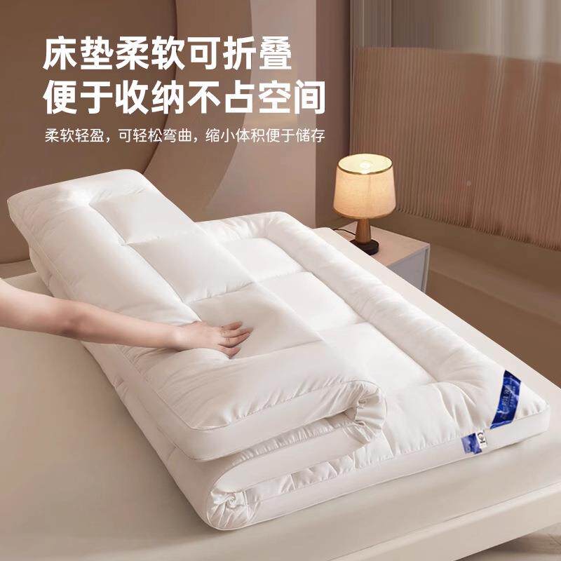 塌khtcd可折叠抗压床垫厚回弹不陷床垫床学褥生宿舍垫加被榻榻米