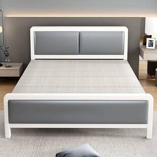 四简折折床双铁人JAR床家用易木床床单人床出租屋板床午休床铁艺