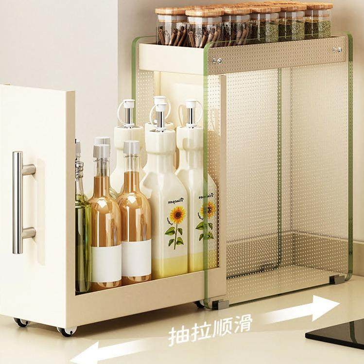 新盐款厨房调料置物架台多奶白抽面WM—715T屉式调味品油层酱醋防,厨房/烹饪用具,抹布架/厨房清洁收纳架,淘宝优惠券,粉丝福利购,淘宝优惠卷
