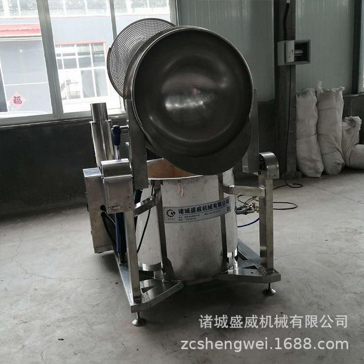 盛威机械全自动抹茶味球形爆米花机sw005用商爆米机爆米花机流水