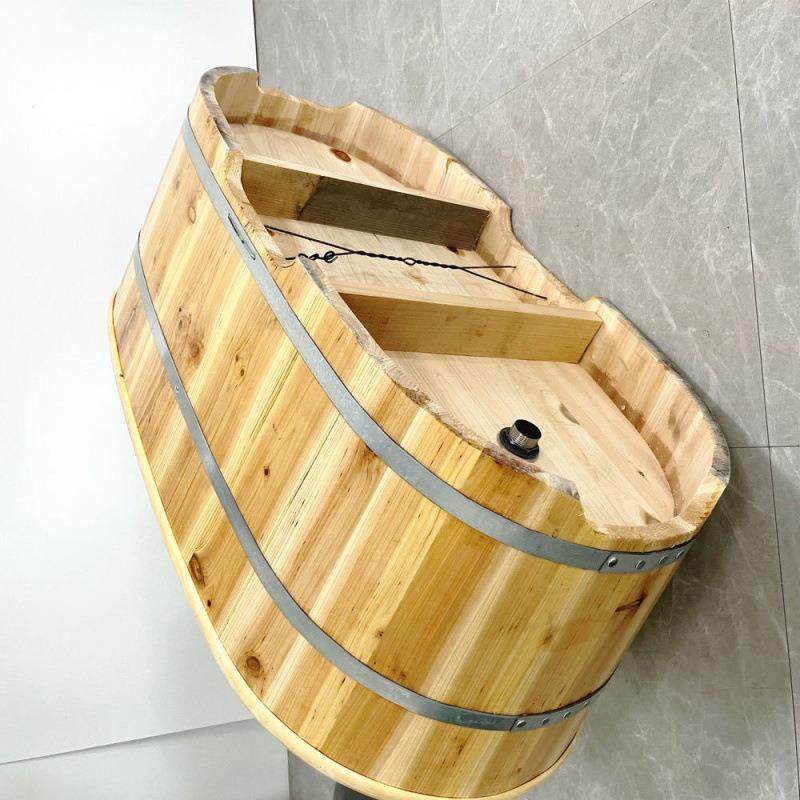 澡木桶泡童老人洗澡无品牌/成人实木浴桶木质浴缸大儿沐浴浴盆熏