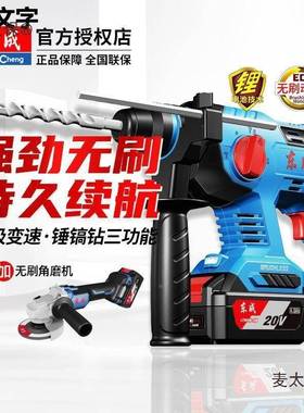 充电电锤20V冲击电锤电两用电锤击冲钻锤镐钻钻三用电麦WSO镐太保