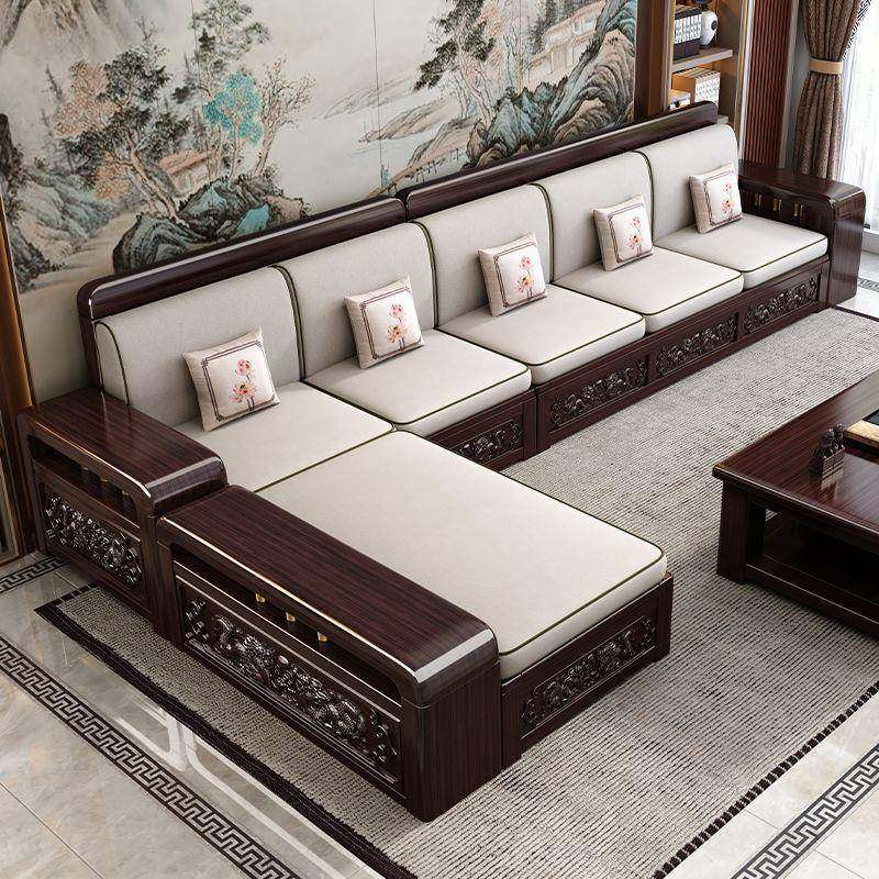 紫金木实木沙发柜无品牌/客厅家用科布新中式小户技型储物沙檀发