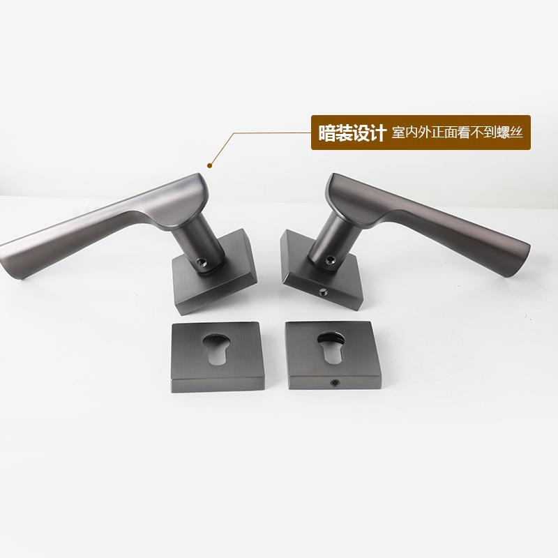 锌合金木门分锁体房门卧室把手磁7吸距门锁静QPH音热卖58/72中心1