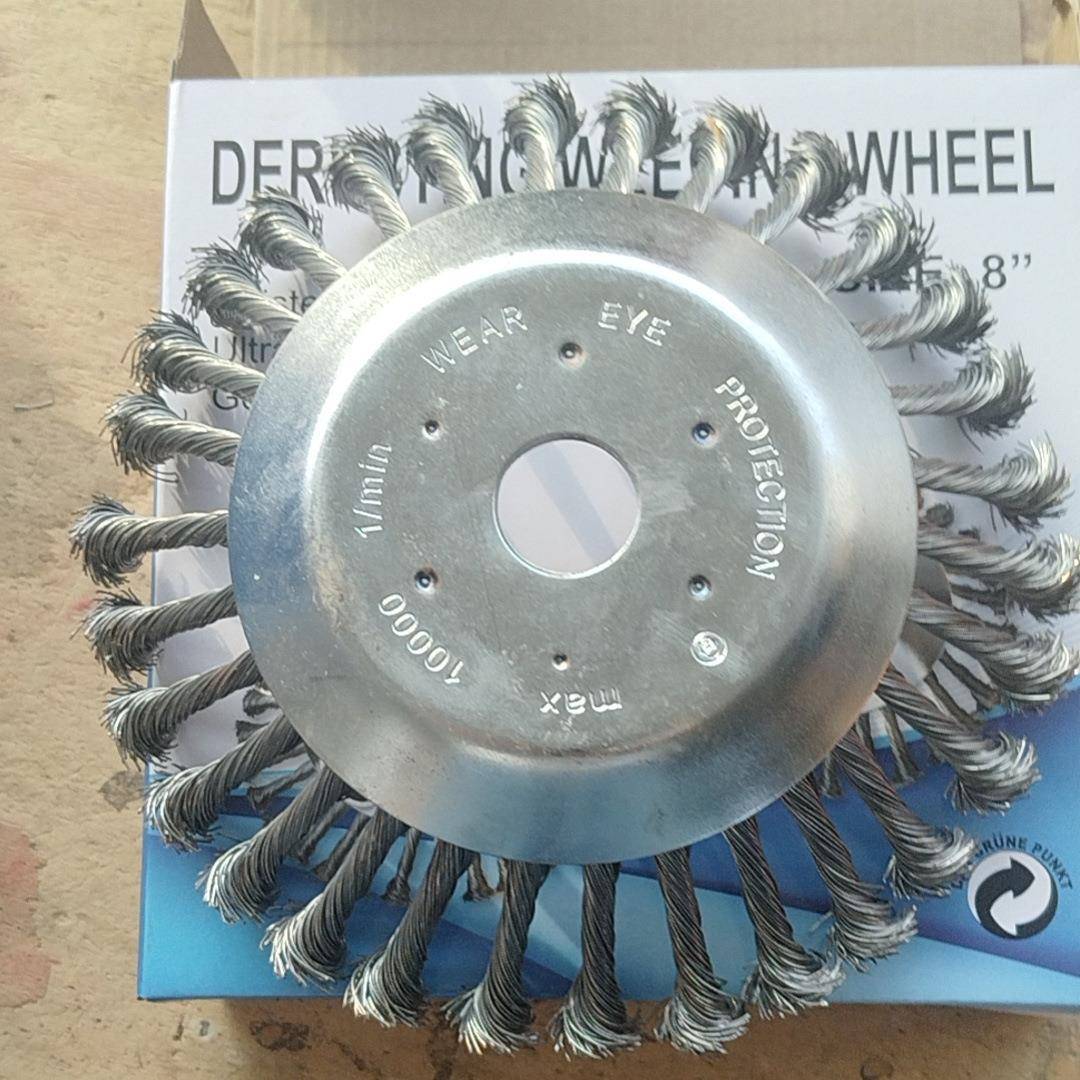 厂家直供除磨草配套扭丝打草轮角机用配机套清洁抛光平型轮钢OAP