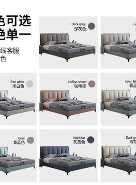 意式极简轻奢室科技布床小户AL-62414榻型主卧约软包婚床简现代榻