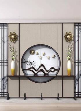 新中式OVZ屏风厅隔断客折叠移动公室办室遮挡会客室卧入户正对门